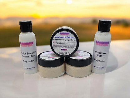 2oz Body Lotion/ 3oz Sugar Scrub Travel Set